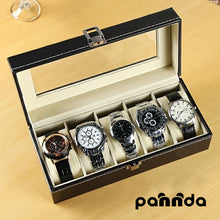 Cargar imagen en el visor de la galería, Caja Para Almacenar 2, 3 , 4, 5, 6, 10,12,18 y 24 Relojes En Cuero, amplios Espacios