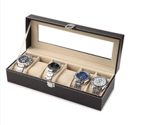 Cargar imagen en el visor de la galería, Caja Para Almacenar 2, 3 , 4, 5, 6, 10,12,18 y 24 Relojes En Cuero, amplios Espacios