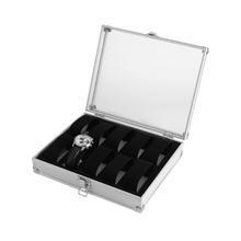 Cargar imagen en el visor de la galería, Organizador Caja Y Exhibidora De 10 Relojes En Aluminio