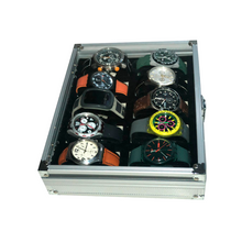Cargar imagen en el visor de la galería, Organizador Caja Y Exhibidora De 10 Relojes En Aluminio