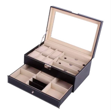 Cargar imagen en el visor de la galería, Joyero Para Guardar 6 Relojes, 3 Gafas, Accesorios Y Anillos