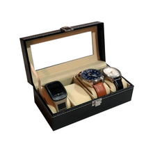 Cargar imagen en el visor de la galería, Caja Para Almacenar 2, 3 , 4, 5, 6, 10,12,18 y 24 Relojes En Cuero, amplios Espacios