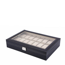 Cargar imagen en el visor de la galería, Caja Para Almacenar 2, 3 , 4, 5, 6, 10,12,18 y 24 Relojes En Cuero, amplios Espacios