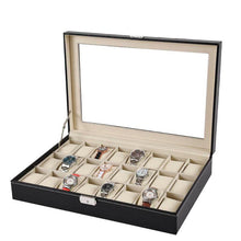Cargar imagen en el visor de la galería, Caja Para Almacenar 2, 3 , 4, 5, 6, 10,12,18 y 24 Relojes En Cuero, amplios Espacios