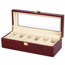 Cargar imagen en el visor de la galerĆa, Caja Para Almacenar 3 , 5 , 6 y 10 Relojes En madera laminada con broche metalico