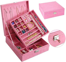 Cargar imagen en el visor de la galería, Joyero de 2 niveles