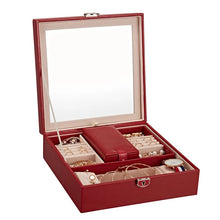 Cargar imagen en el visor de la galería, Joyero 2 Niveles + Mini Joyero Portátil En Cuero Sintetico