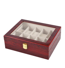 Cargar imagen en el visor de la galerĆa, Caja Para Almacenar 3 , 5 , 6 y 10 Relojes En madera laminada con broche metalico