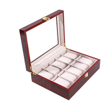 Cargar imagen en el visor de la galerĆa, Caja Para Almacenar 3 , 5 , 6 y 10 Relojes En madera laminada con broche metalico