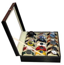 Cargar imagen en el visor de la galería, Caja Para Almacenar 2, 3 , 4, 5, 6, 10,12,18 y 24 Relojes En Cuero, amplios Espacios