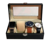 Cargar imagen en el visor de la galería, Caja Para Almacenar 2, 3 , 4, 5, 6, 10,12,18 y 24 Relojes En Cuero, amplios Espacios