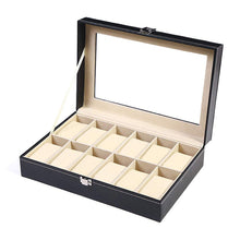 Cargar imagen en el visor de la galería, Caja Para Almacenar 2, 3 , 4, 5, 6, 10,12,18 y 24 Relojes En Cuero, amplios Espacios
