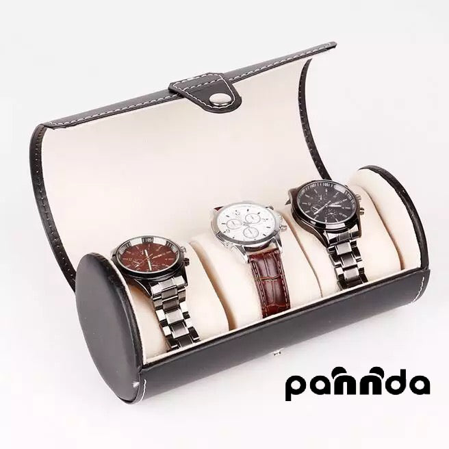 Estuche Para Guardar Relojes Y Anillos Hombre Mujer Negro